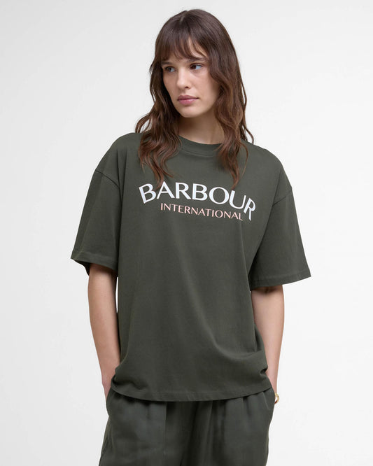 Barbour International Cali Womens T-Shirt - Envy