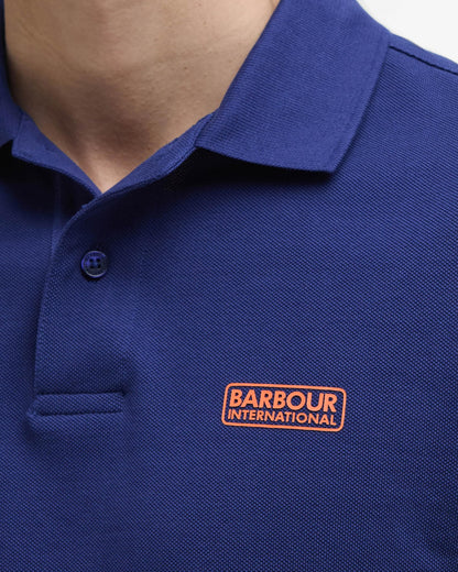 Barbour International Essential Short Sleeve Mens Polo - Pigment Navy