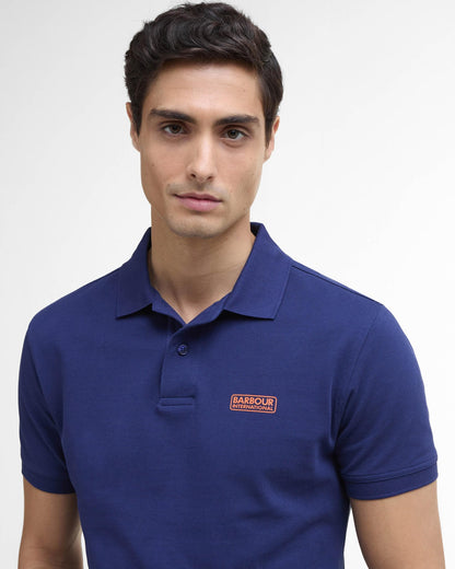 Barbour International Essential Short Sleeve Mens Polo - Pigment Navy