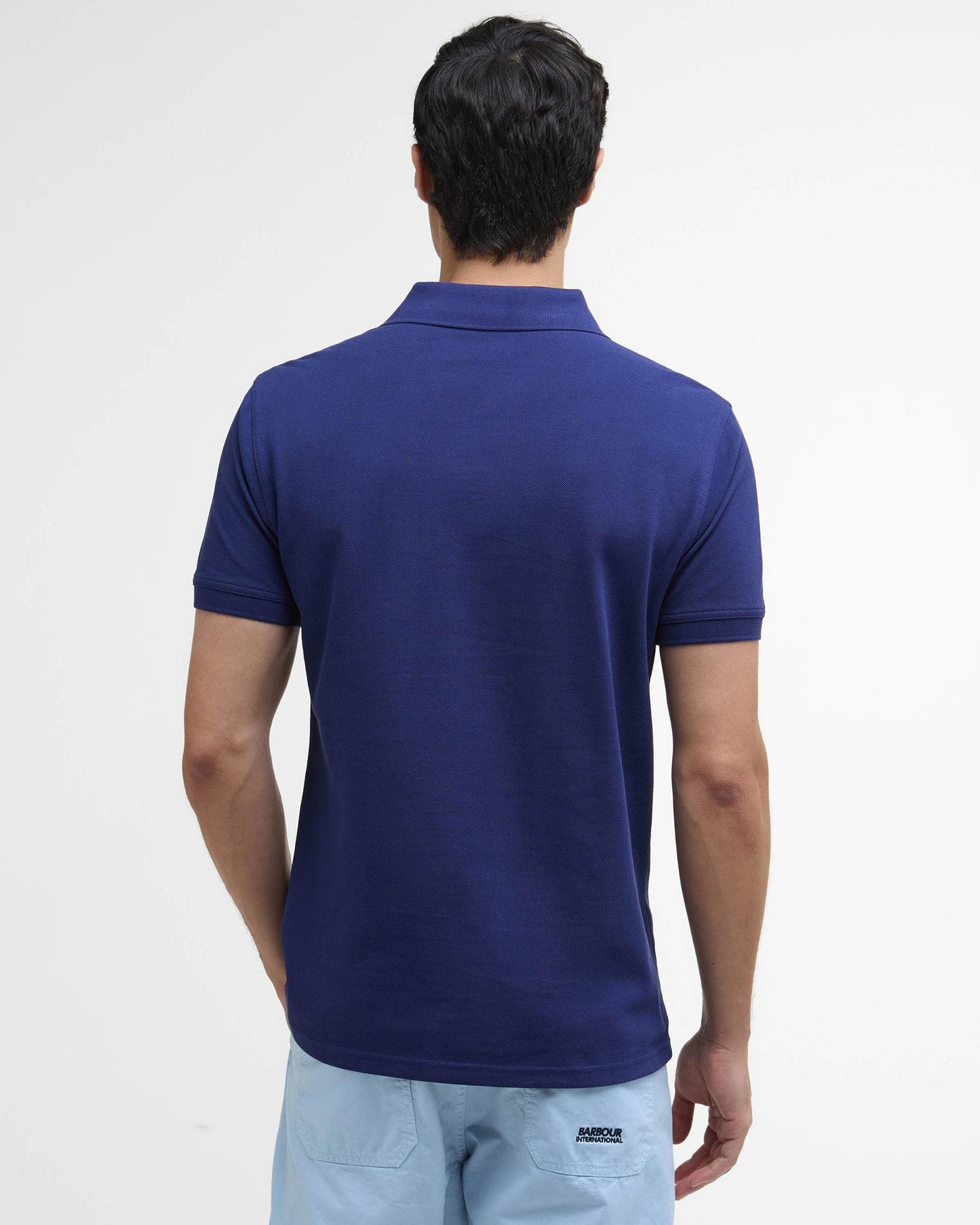 Barbour International Essential Short Sleeve Mens Polo - Pigment Navy