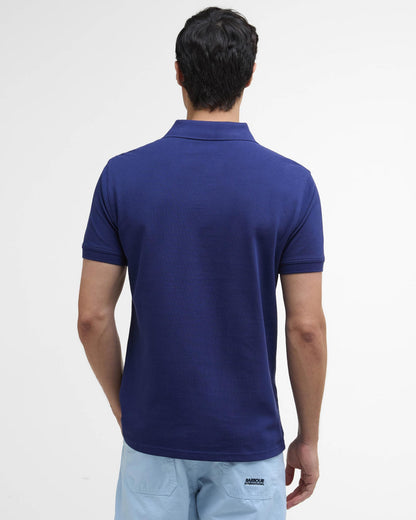 Barbour International Essential Short Sleeve Mens Polo - Pigment Navy