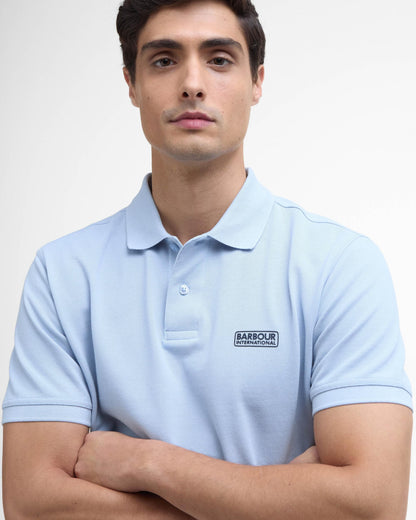 Barbour International Essential Short Sleeve Mens Polo - Heritage Blue