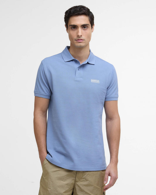 Barbour International Essential Short Sleeve Mens Polo - Manor Blue