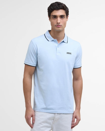 Barbour International Ethan Mens Tipped Polo Shirt - Heritage Blue