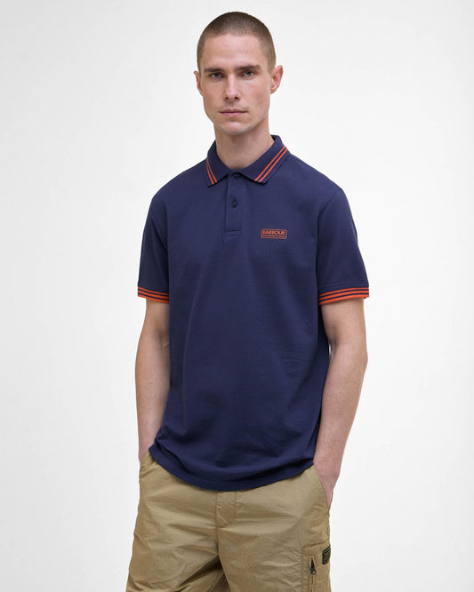 Barbour International Calibrated Mens Polo Shirt - Pigment Navy