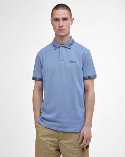 Barbour International Calibrated Mens Polo Shirt - Manor Blue