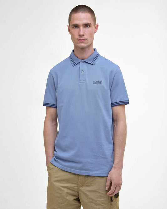 Barbour International Calibrated Mens Polo Shirt - Manor Blue