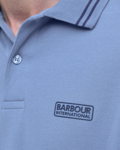 Barbour International Calibrated Mens Polo Shirt - Manor Blue