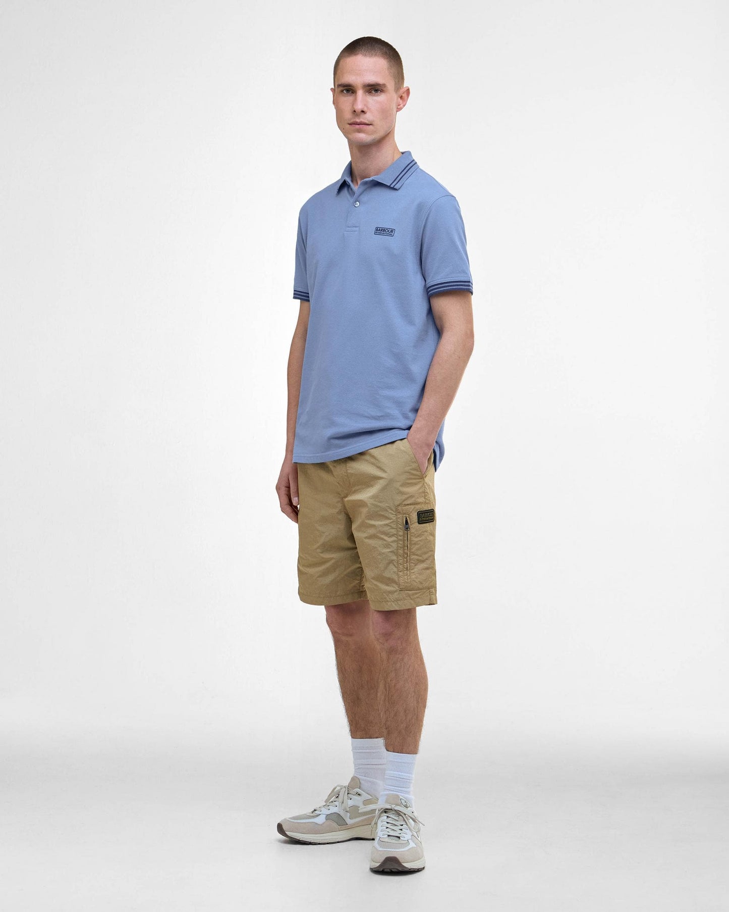 Barbour International Calibrated Mens Polo Shirt - Manor Blue