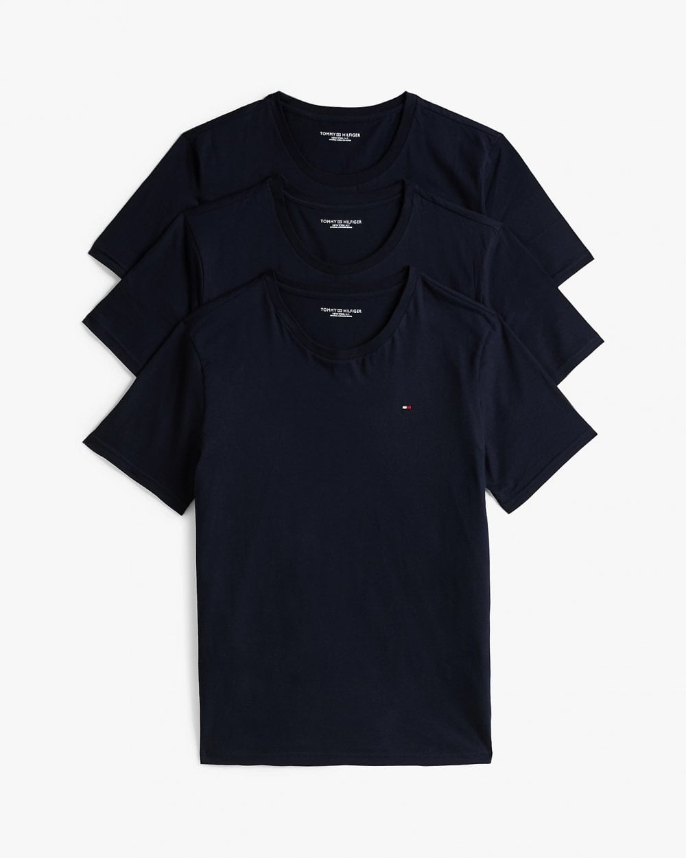 Tommy Hilfiger 3 Pack Mens T-Shirts - Desert Sky/Desert Sky/Desert Sky