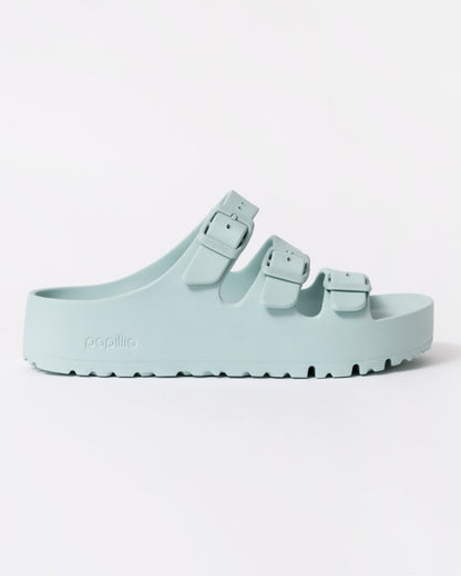 Birkenstock Papillio Florida Womens EVA Platform Sandals - Surf Green