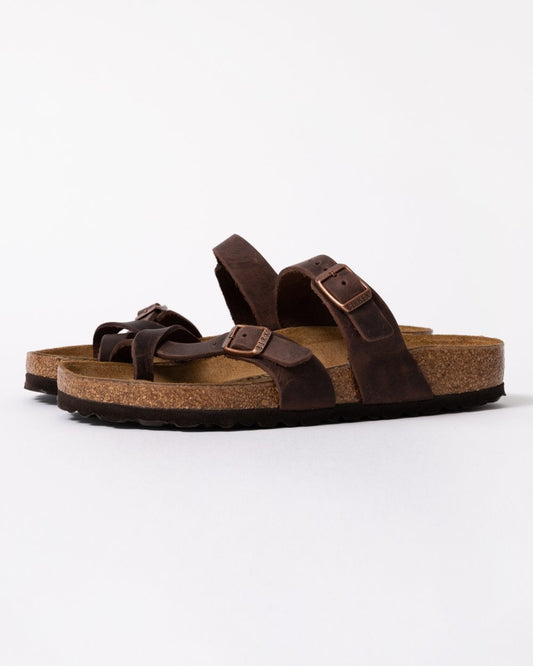 Birkenstock Mayari Oiled Nubuck Womens Sandals - Habana
