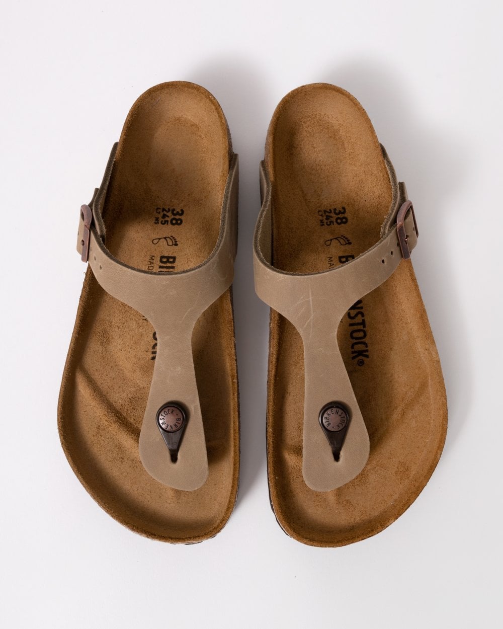 Birkenstock Gizeh Natural Oiled Leather Womens Sandals