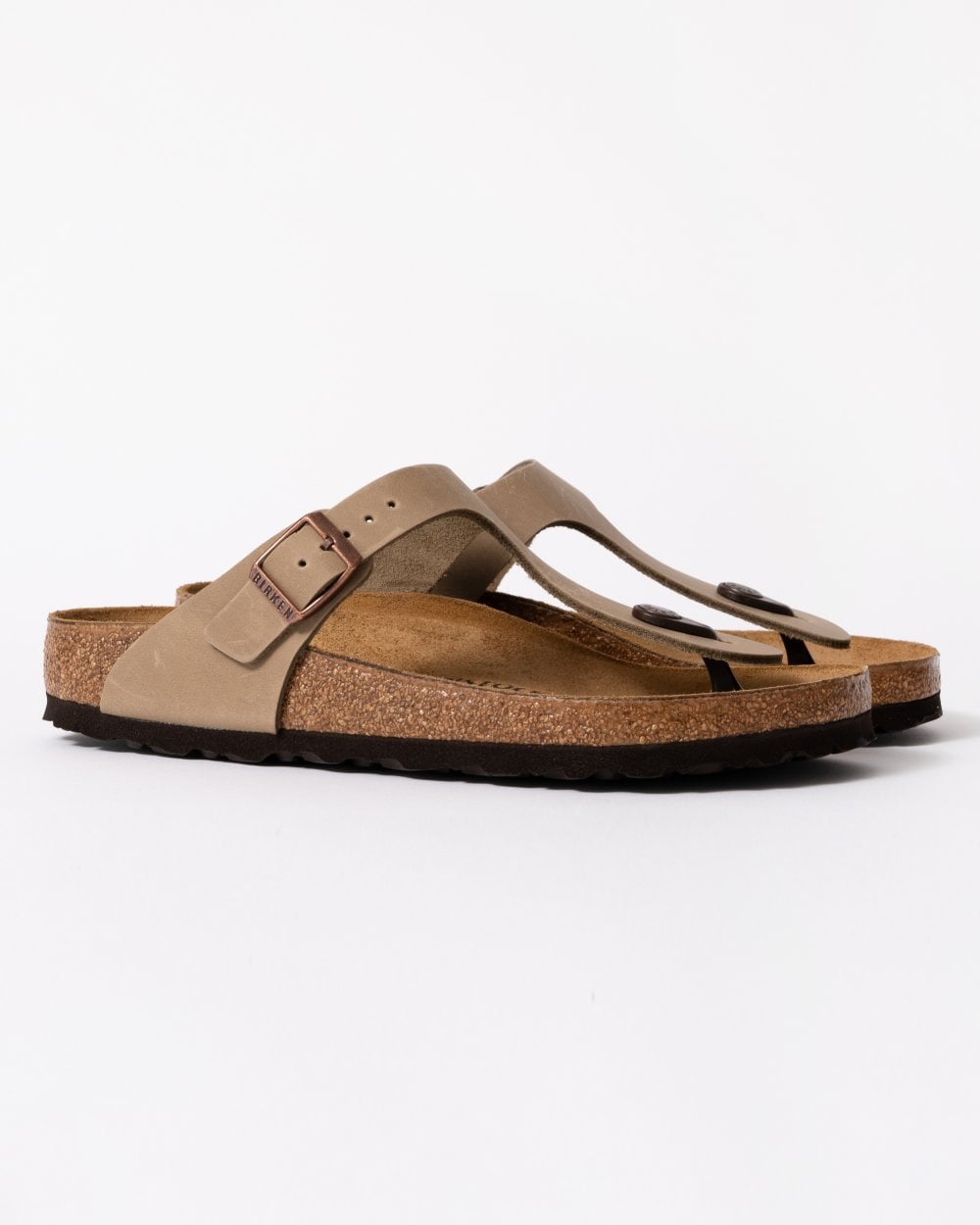 Birkenstock Gizeh Natural Oiled Leather Womens Sandals