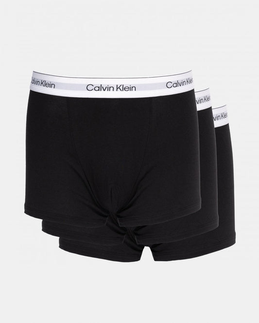 Calvin Klein 3 Pack Mens Relaxed Dart Trunk - Black/Black/Black