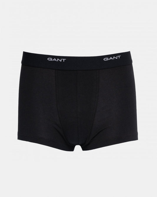 GANT 3-Pack Mens Core Trunks with Logo Waistband - 5 Black
