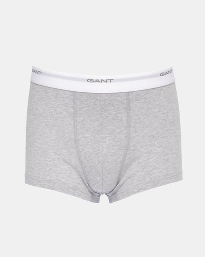 GANT 3-Pack Mens Core Trunks with Logo Waistband - 111 Black/White
