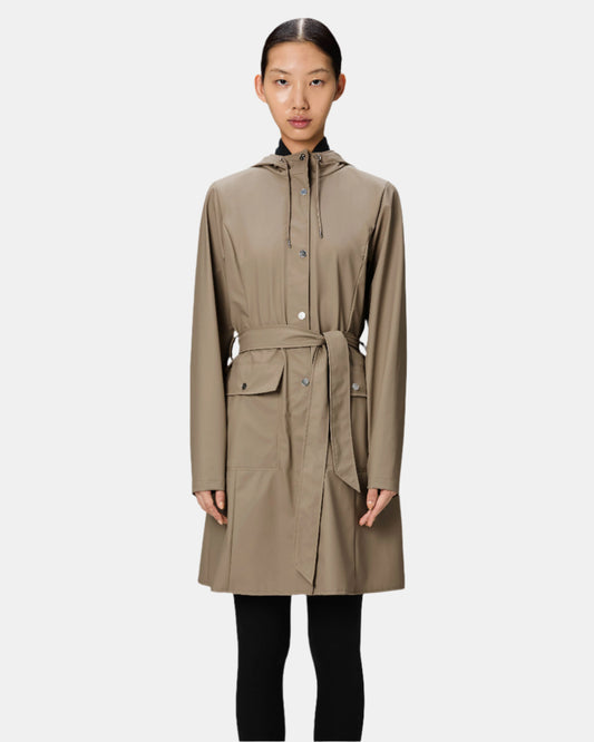 Rains Curve Womens Jacket - 133 Beige - CHO - Designer Womens Rain Coats