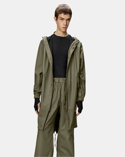 Rains Unisex Fishtail Parka - 134 Marsh