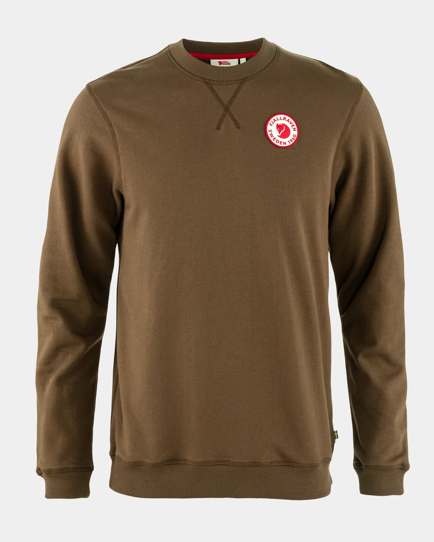 Fjallraven 1960 Logo Badge Mens Sweatshirt - Dark Oak 299