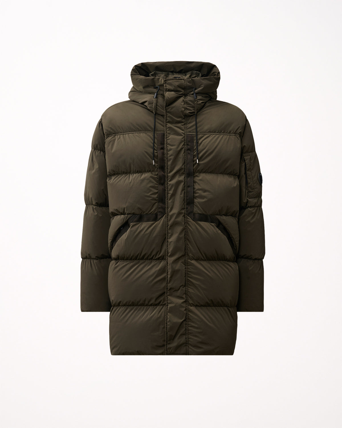 C.P. Company Nycra-R Lens Mens Long Jacket - Ivy Green 683
