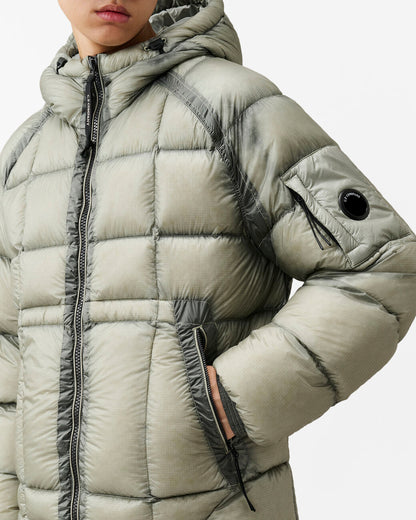 C.P. Company D.D.-Shell Mens Hooded Puffer Jacket - Flint Grey 936