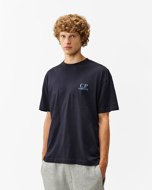 C.P. Company 30/1 Jersey Comfort Mens T-Shirt - Total Eclipse 888