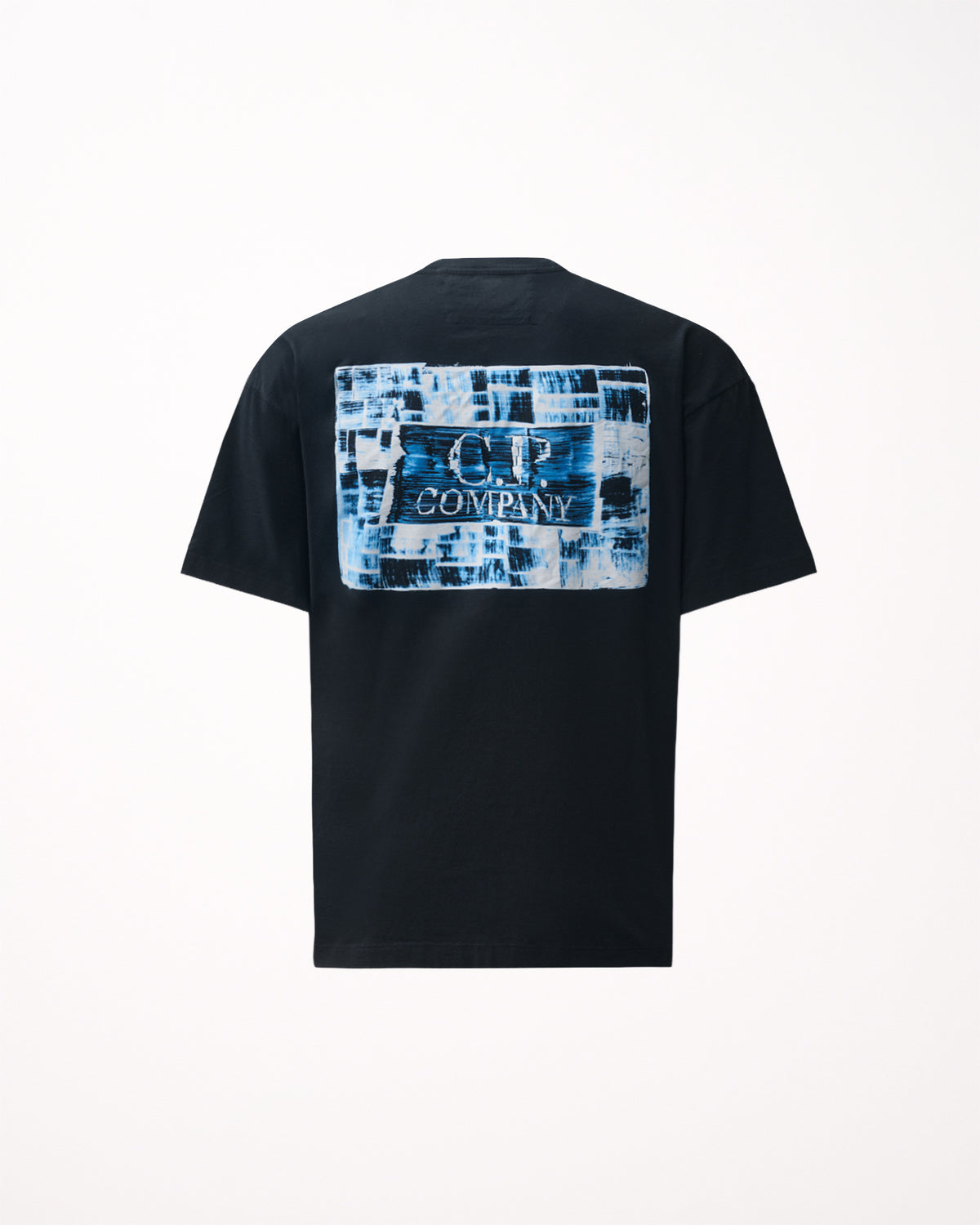 C.P. Company 30/1 Jersey Graphic Logo Mens T-Shirt - Black 999