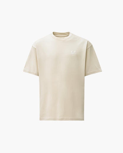C.P. Company 30/1 Jersey British Sailor Mens T-Shirt - Silver Birch 120