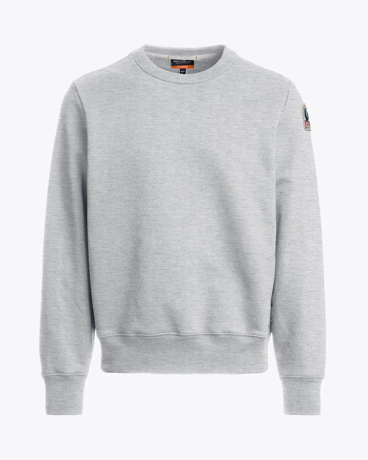 Parajumpers Broad Peak Mens Sweatshirt - Ash Grey Melange 608