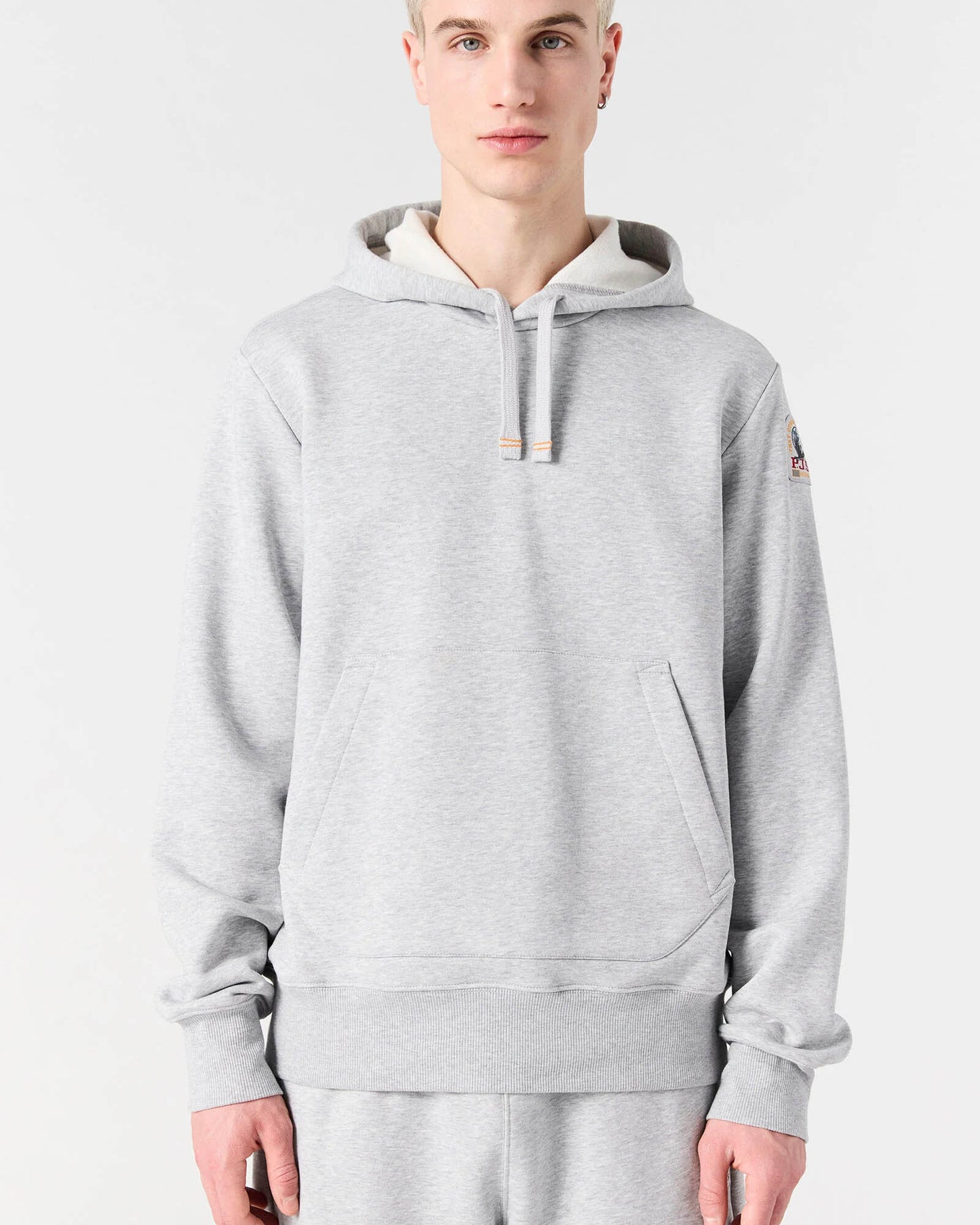 Parajumpers Everest Mens Hooded Sweatshirt - Ash Grey Melange 608