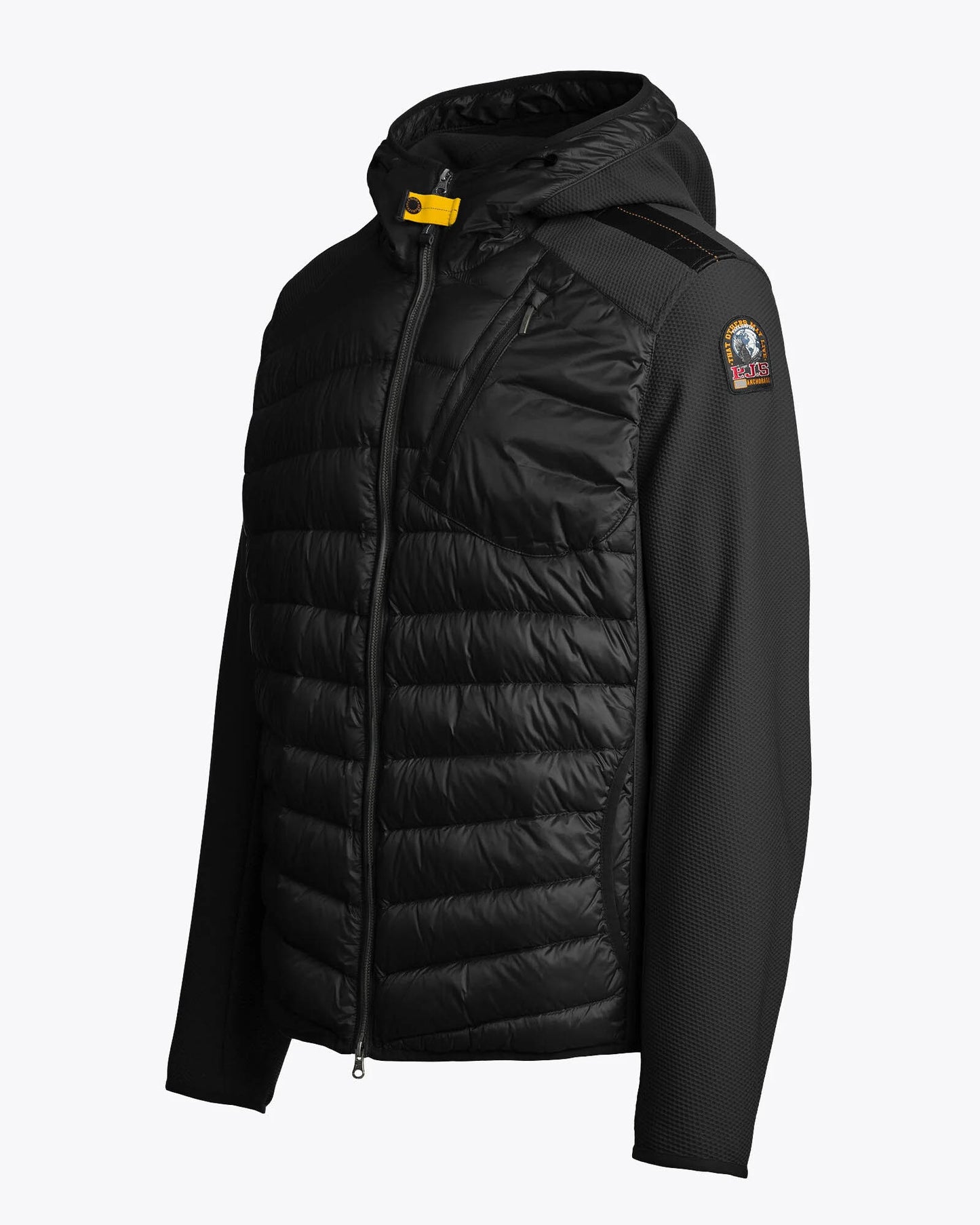 Parajumpers Nolan Mens Fleece/Nylon Hooded Jacket - Black 541