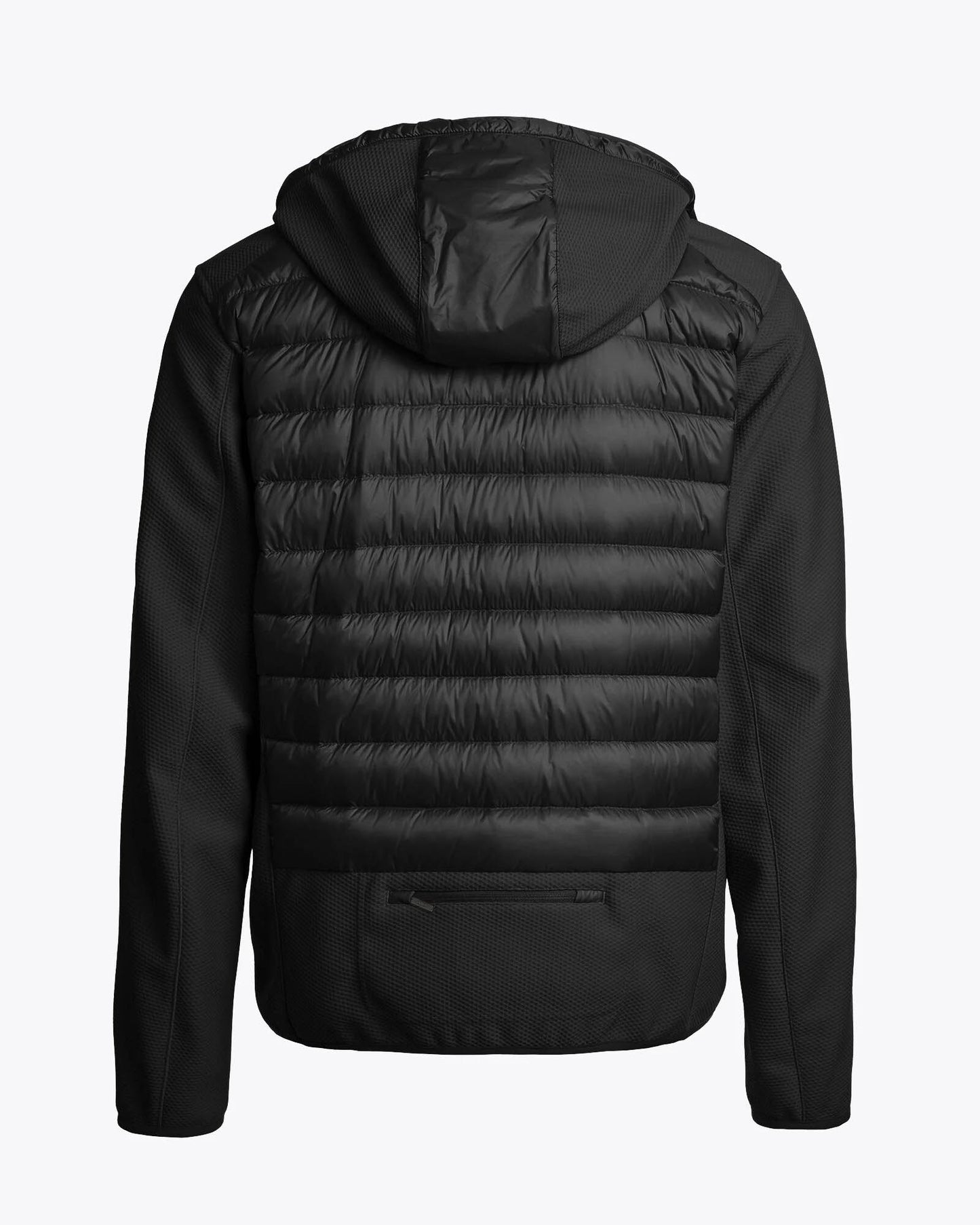 Parajumpers Nolan Mens Fleece/Nylon Hooded Jacket - Black 541