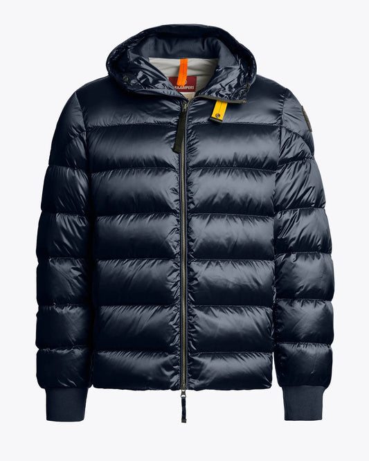 Parajumpers Pharrell Mens Hooded Down Bomber - Blue Navy 316