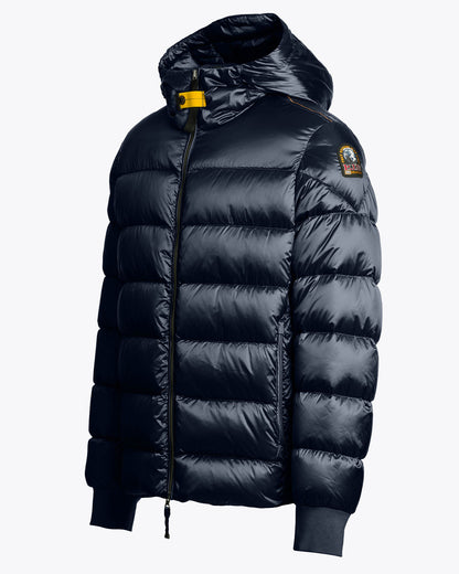 Parajumpers Pharrell Mens Hooded Down Bomber - Blue Navy 316