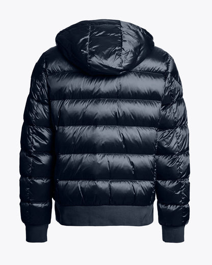 Parajumpers Pharrell Mens Hooded Down Bomber - Blue Navy 316