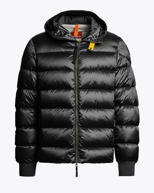 Parajumpers Pharrell Mens Hooded Down Bomber - Black 541