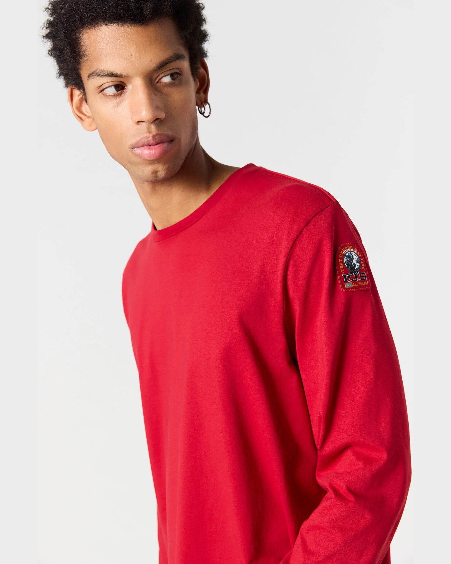 Parajumpers Kip Mens Long Sleeve T-Shirt - Red 527