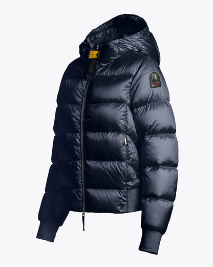 Parajumpers Mariah Womens Hooded Down Bomber - Blue Navy 316