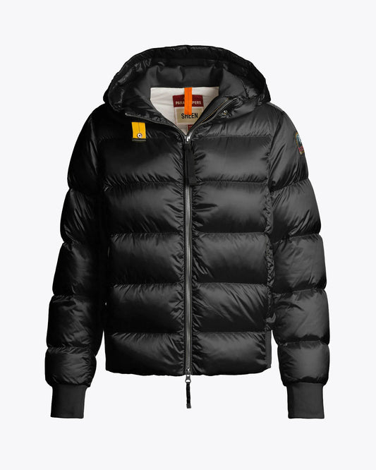 Parajumpers Mariah Womens Hooded Down Bomber - Black 541