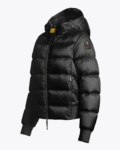 Parajumpers Mariah Womens Hooded Down Bomber - Black 541