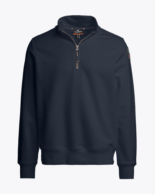 Parajumpers Broad Peak Mens 1/4 Zip Sweatshirt - Blue Navy 316