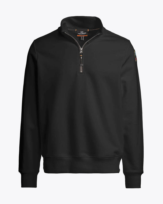 Parajumpers Broad Peak Mens 1/4 Zip Sweatshirt - Black 541