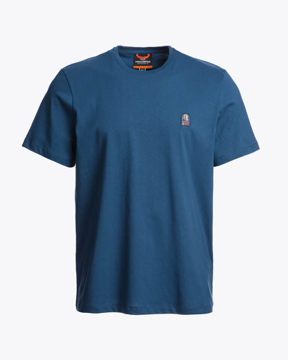 Parajumpers Patch Mens T-Shirt - True Blue 276 | CHO | Designer Mens Short Sleeve T-Shirts