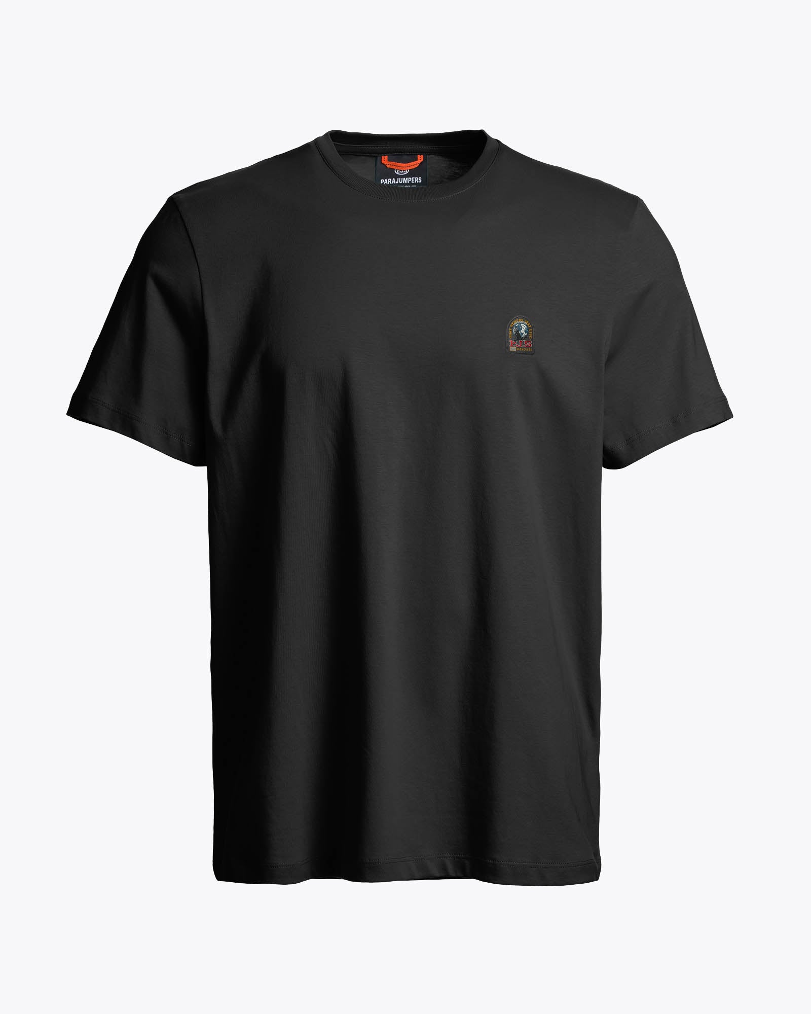 Parajumpers Patch Mens T-Shirt - Black 541 | CHO | Designer Mens Short Sleeve T-Shirts