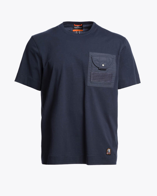 Parajumpers Malham Mens T-Shirt - Ink Blue 571 | CHO | Designer Mens Short Sleeve T-Shirts
