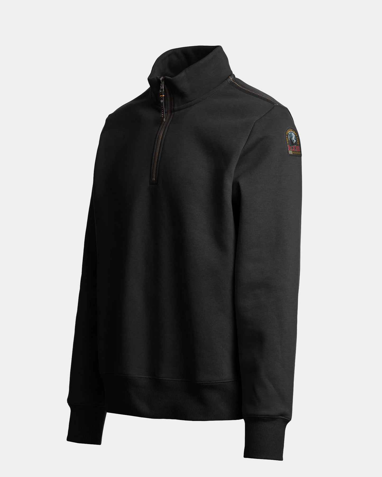 Parajumpers Broad Peak Mens Quarter Zip Sweatshirt - Black 541, side