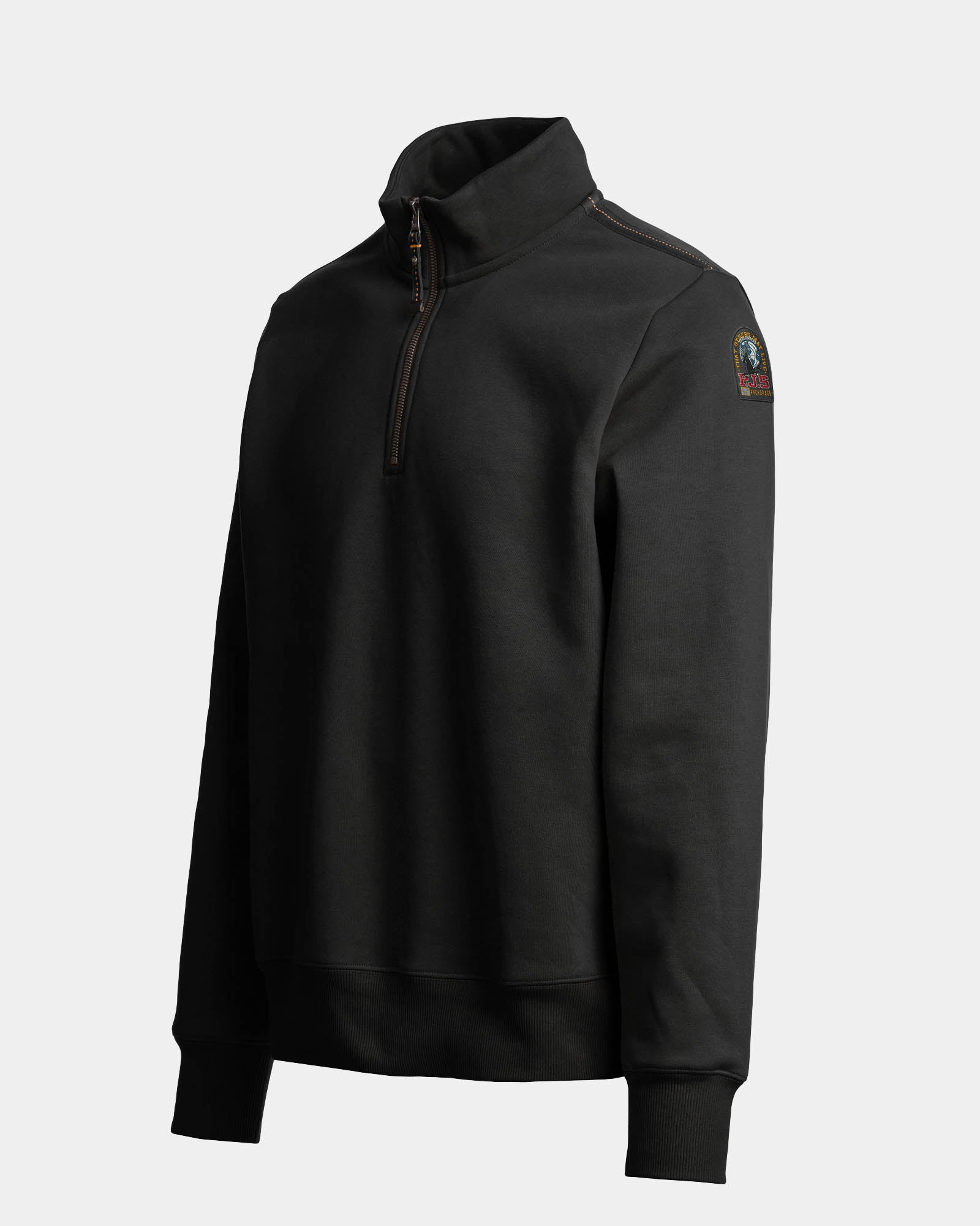 Parajumpers Broad Peak Mens Quarter Zip Sweatshirt - Black 541, side