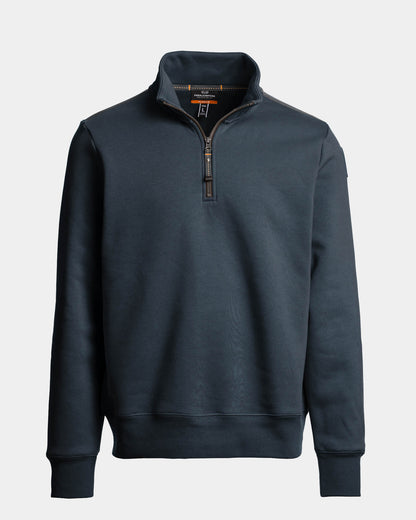 Parajumpers Broad Peak Mens Quarter Zip Sweatshirt - Nine Iron 765, front