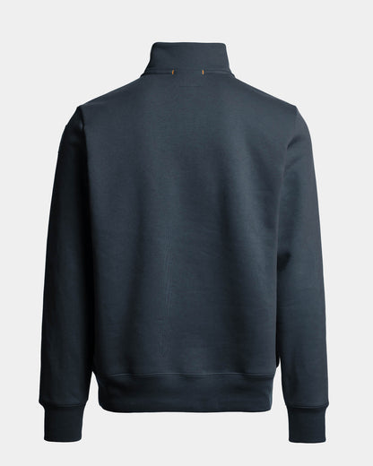Parajumpers Broad Peak Mens Quarter Zip Sweatshirt - Nine Iron 765, back